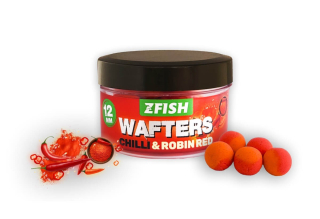 ZFISH Vyvážené Boilies Balanced Wafters 12mm Příchuť Chilli-Robin Red