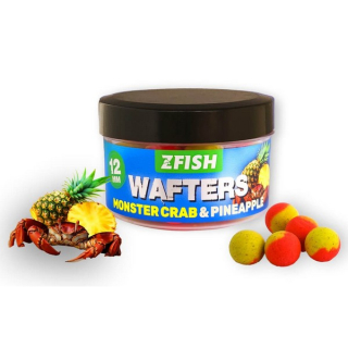 ZFISH Vyvážené Boilies Balanced Wafters 12mm Příchuť Monster Crab - Pineapple