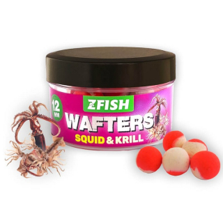 ZFISH Vyvážené Boilies Balanced Wafters 12mm Příchuť Squid-Krill