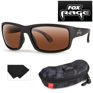 FOX Polarizační brýle FOX Rage Grey Wrap Sunglasses Brown Lense Mirror Eyewear