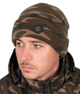 Fox zimní čepice pro rybáře Fox Camo Sherpa Tec Beanie